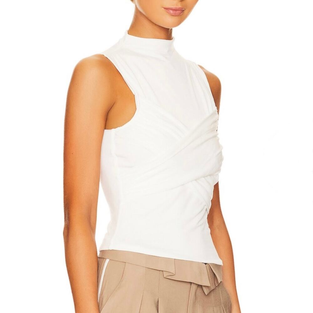 REVOLVE LBLC The Label Gwen Knot Top - Off-White/Cream - Size M